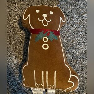 Christmas dog pillow